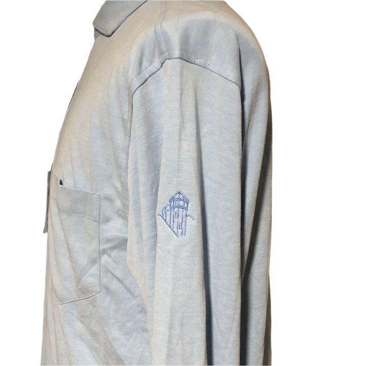 Turtleson Lester LS Polo (w/ logo) - Luxe Blue - Skorzie