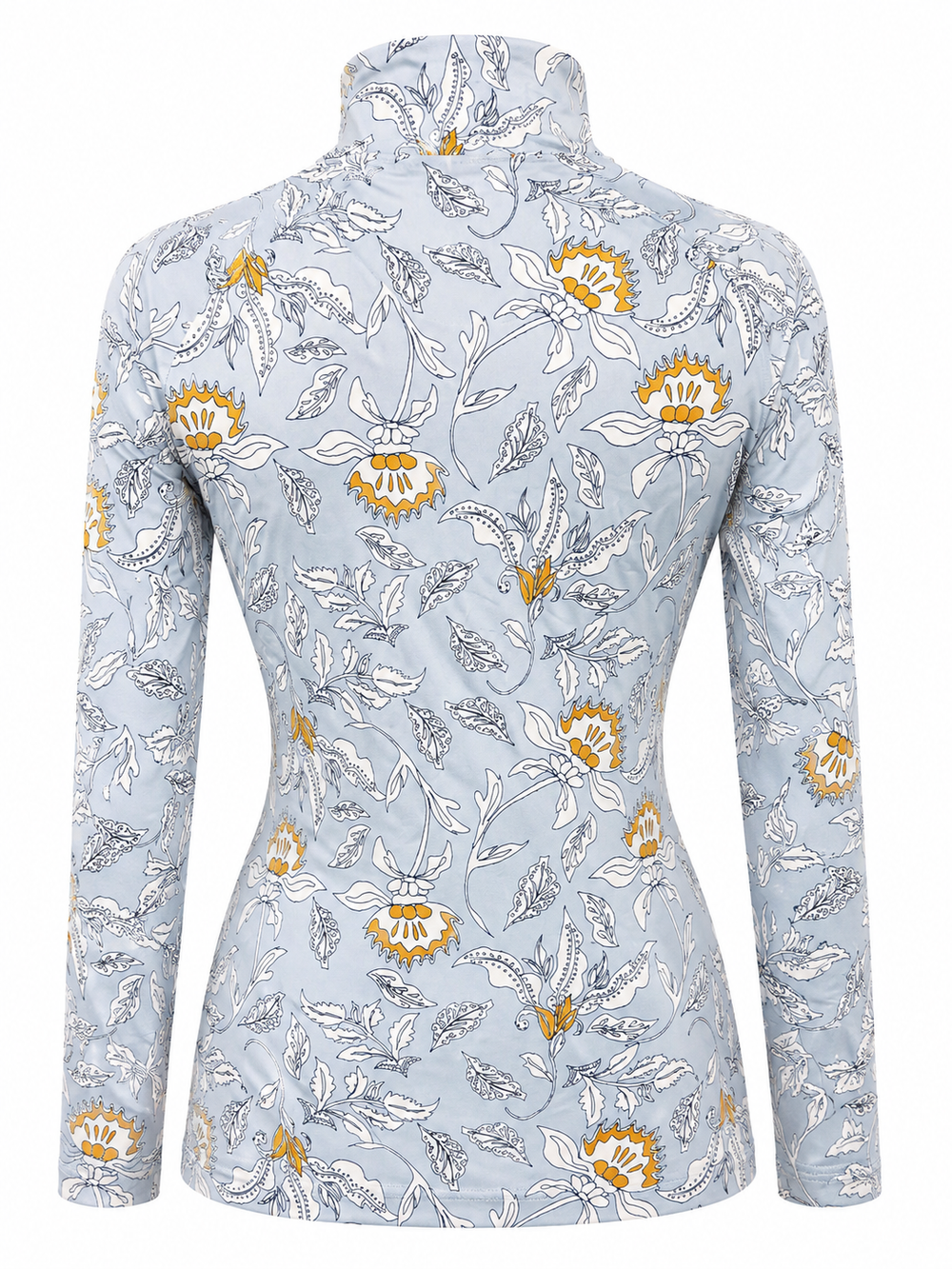 Kastel Denmark Long Sleeve 1/4 Zip Sun Shirt - Dove Vintage Jacobean - Skorzie