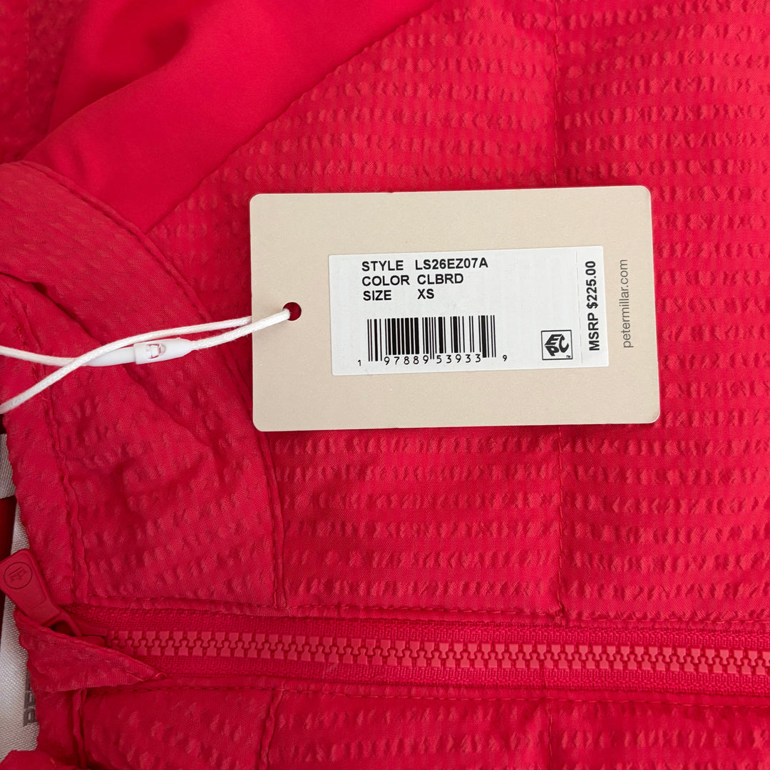 Peter Millar Women's Vest Fuse Seersucker Hybrid Club Red Size XS