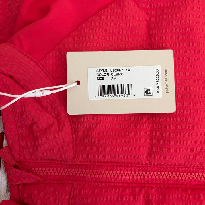 Peter Millar Women's Vest Fuse Seersucker Hybrid Club Red Size XS
