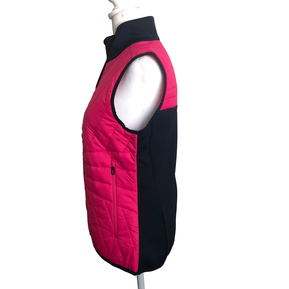 J.Lindeberg Holma Quilt Hybrid Vest - Pink Peacock - Small - Skorzie