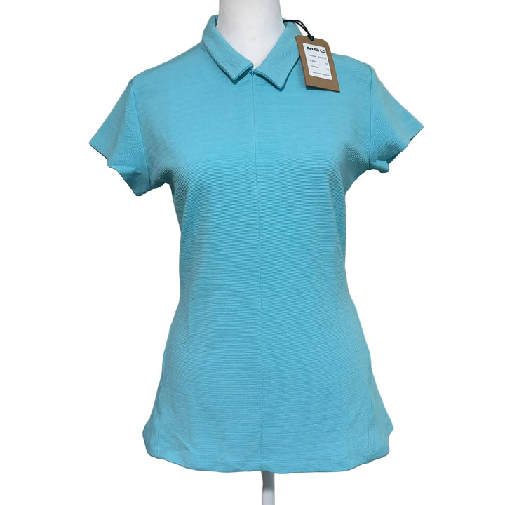 MDC Rib Jersey Golf S/S Polo - Sea - Skorzie