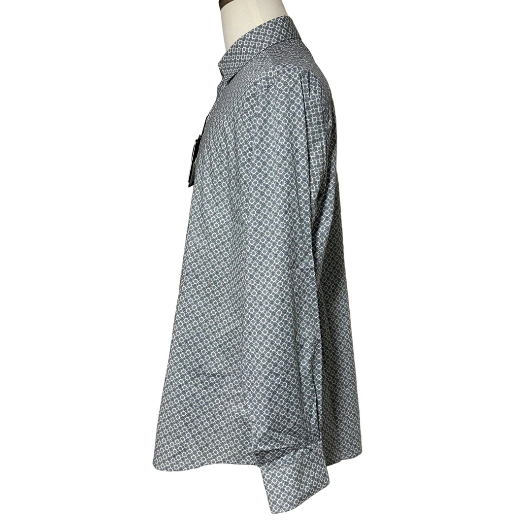 Bugatchi Axel Medallion Shirt - Shark - X-Large - Skorzie