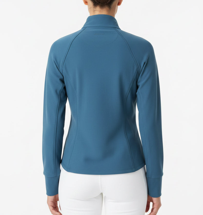 Johnnie-O Women's Golf Quarter Zip Jasmine Performance Pullover (w/ logo) Bering Sea Size XS