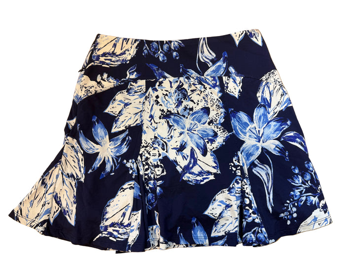 G-Lifestyle Flare Godet Skort - Blue Lily - Small