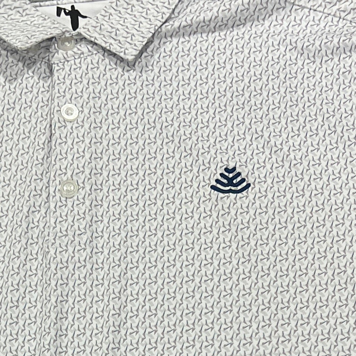Anderson Ord Men's Golf Polo Whittington (w/logo) White/Eilish/Bluefin Size S