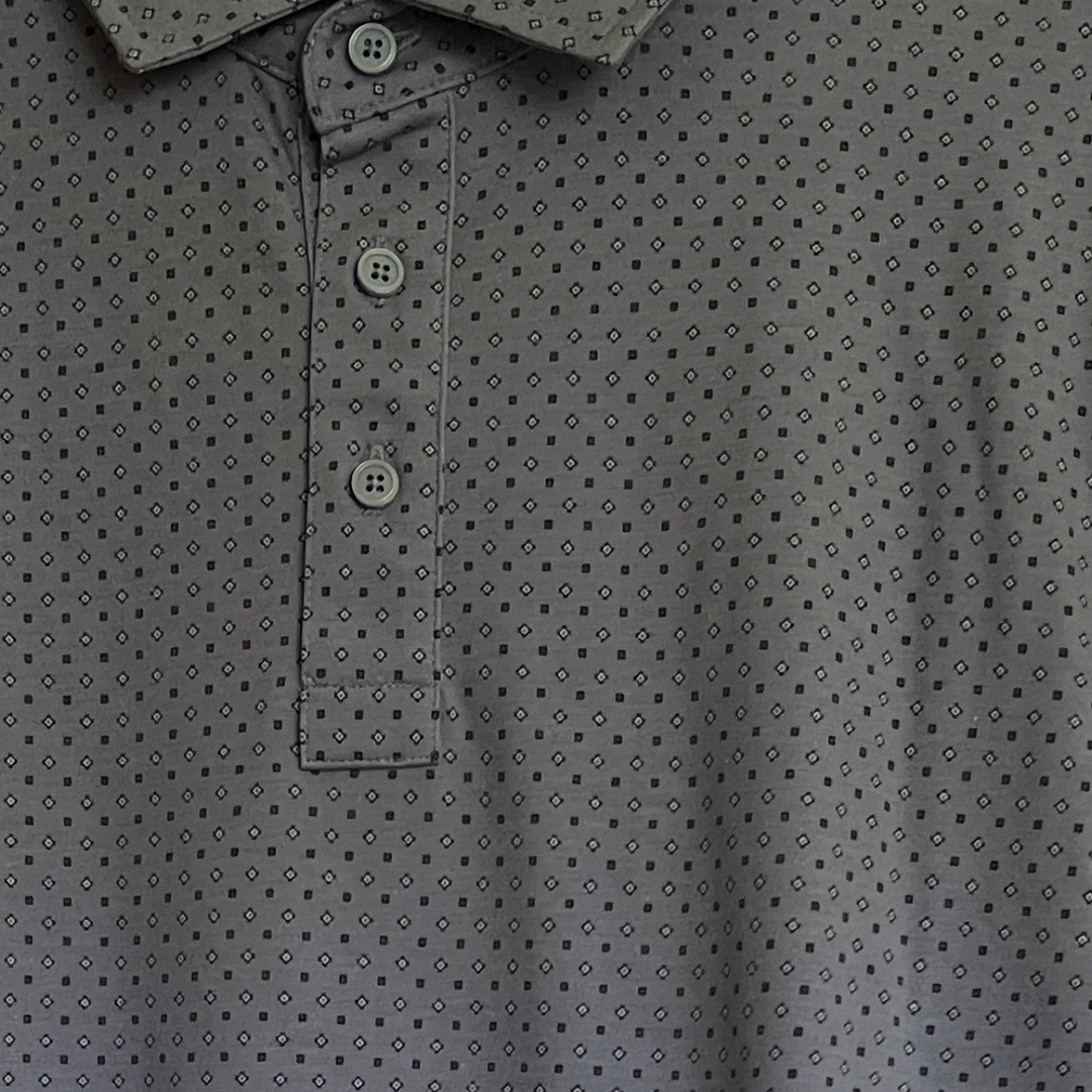 G/FORE Men's Polo Pima Willow/Dark Blue Size M
