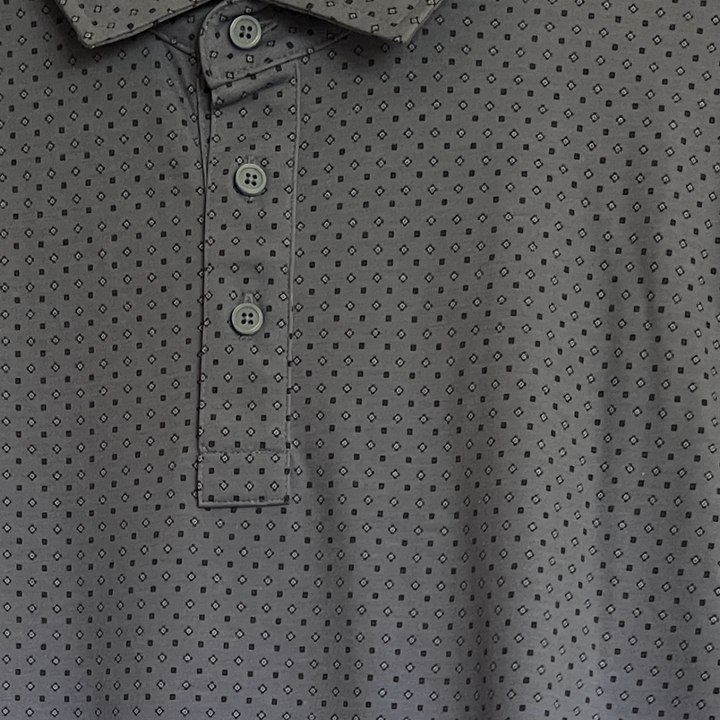 G/FORE Men's Polo Pima Willow/Dark Blue Size M