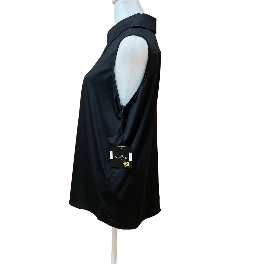 Belyn Key Sleeveless Top (w/ logo) - Black - X-Large - Skorzie
