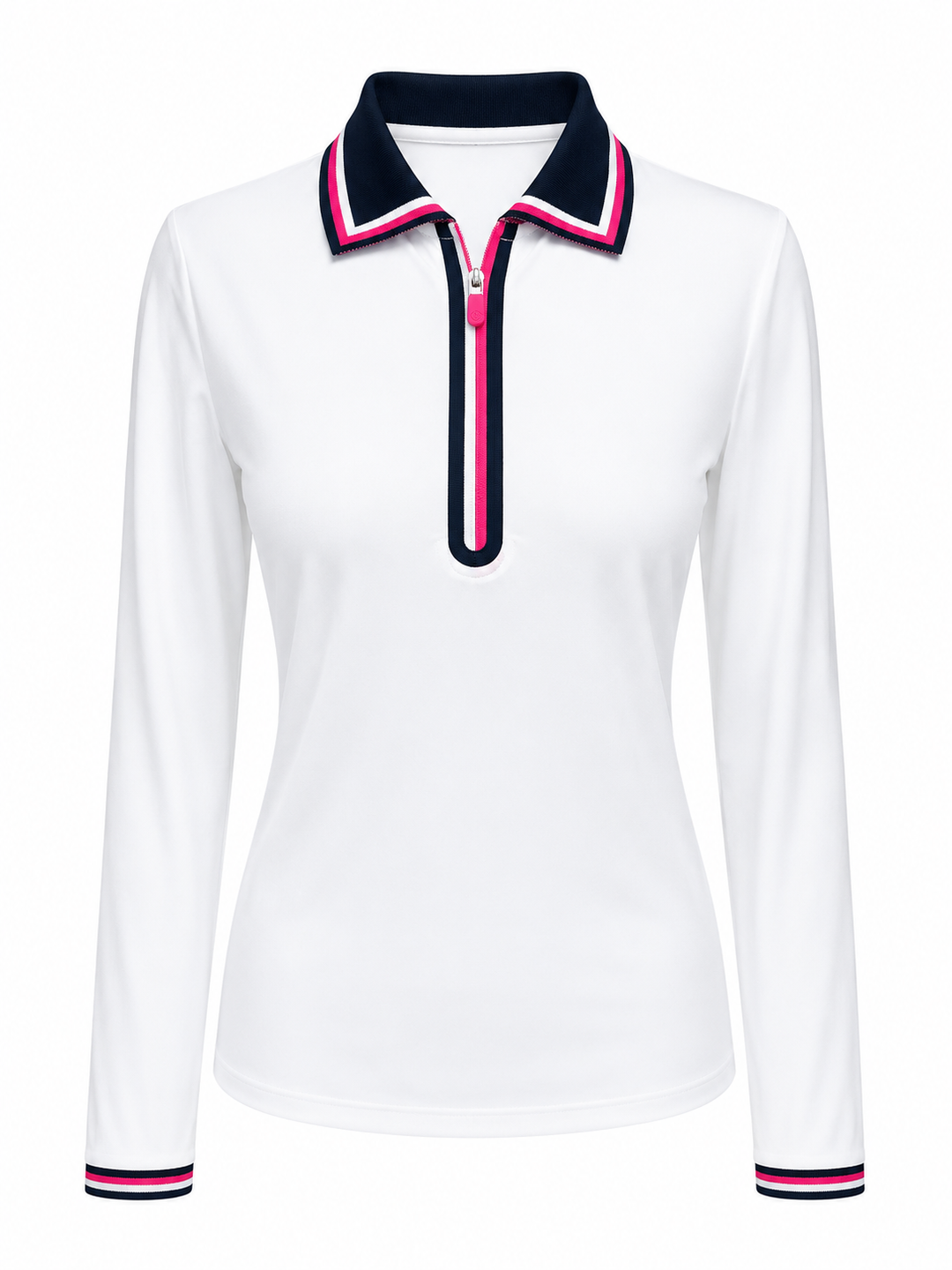 G/FORE Silky Tech Nylon Long Sleeve Zip Polo - Small