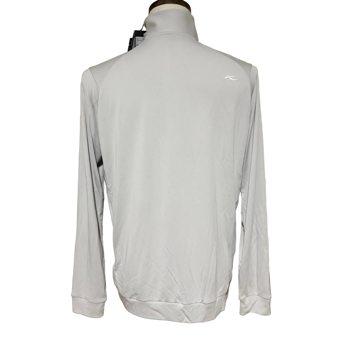 KJUS Men's Kallen Half Zip (w/logo) - Alloy - Medium - Skorzie