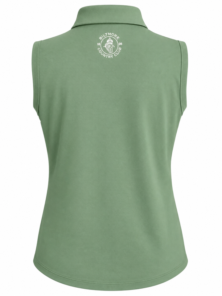 RLX By Ralph Lauren Tailored Fit Sleeveless Polo - Pistachio