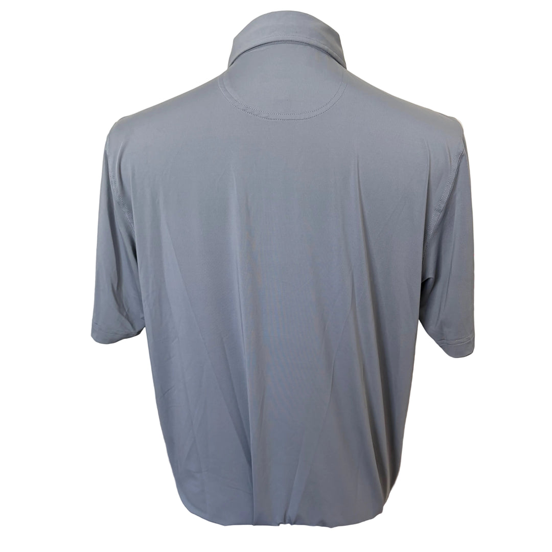 Bobby Jones Performance Jersey Solid Polo (w/ logo) - Graphite - Medium - Skorzie