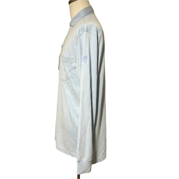 Turtleson Lester LS Polo (w/ logo) - Luxe Blue - Skorzie