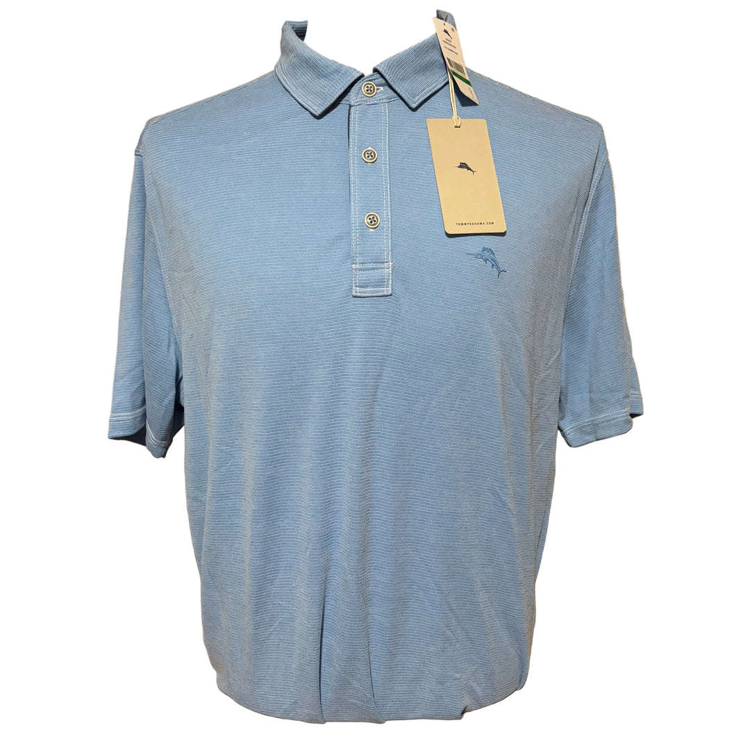 Tommy Bahama Paradiso Cove Polo (w/logo) - Chambray Blue - Skorzie