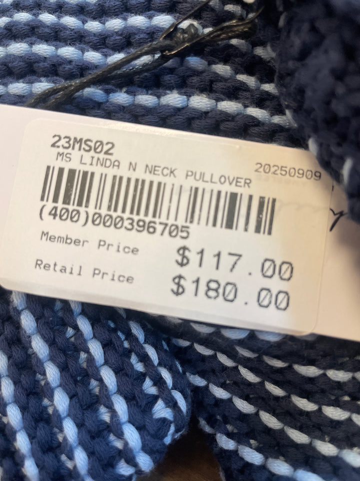 Michael Stars V-Neck Ms Linda Long Sleeve Sweater - Nocturnal/Breeze