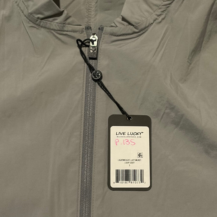 Black Clover Women's Golf Jacket Lightweight Lucy Light Grey Size S