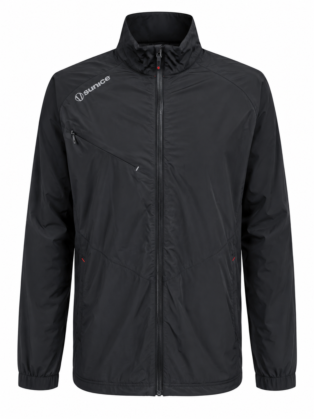 Sunice Men's Elliot Lightweight Wind Jacket - Black - Large