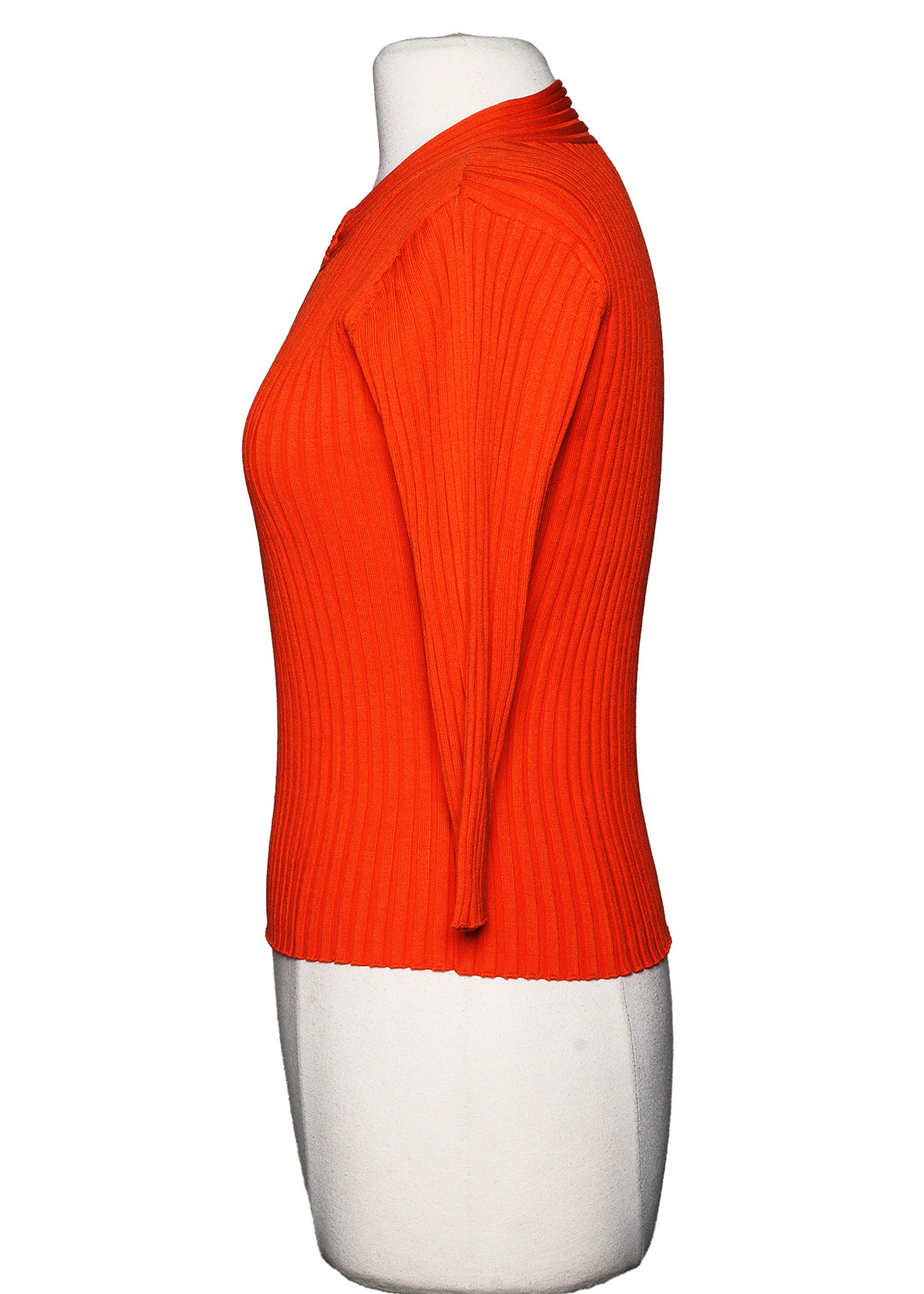 Jaime Sadock 3/4 Sleeve Knit Top - Orange - Size Medium - Skorzie