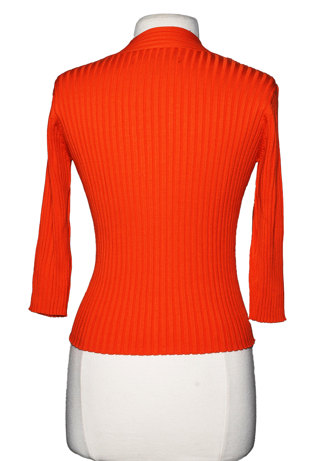 Jaime Sadock 3/4 Sleeve Knit Top - Orange - Size Medium - Skorzie