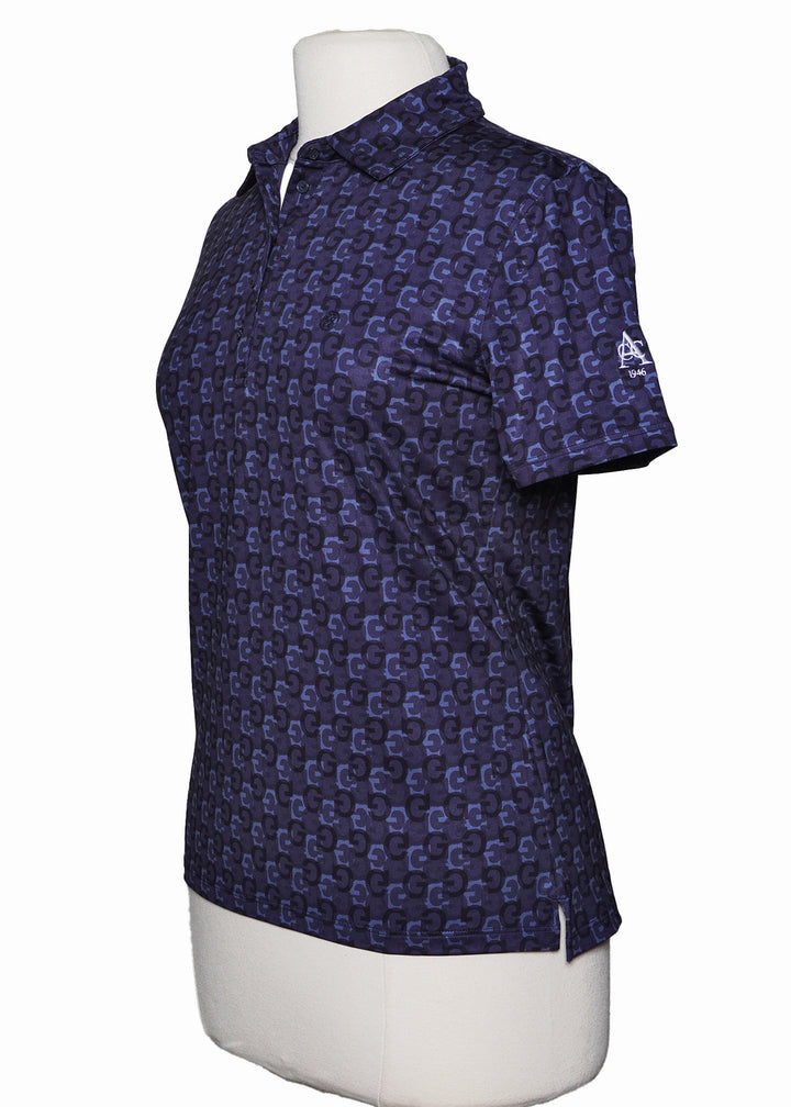 G/Fore All Over G's Shortsleeve Polo - Navy - Skorzie