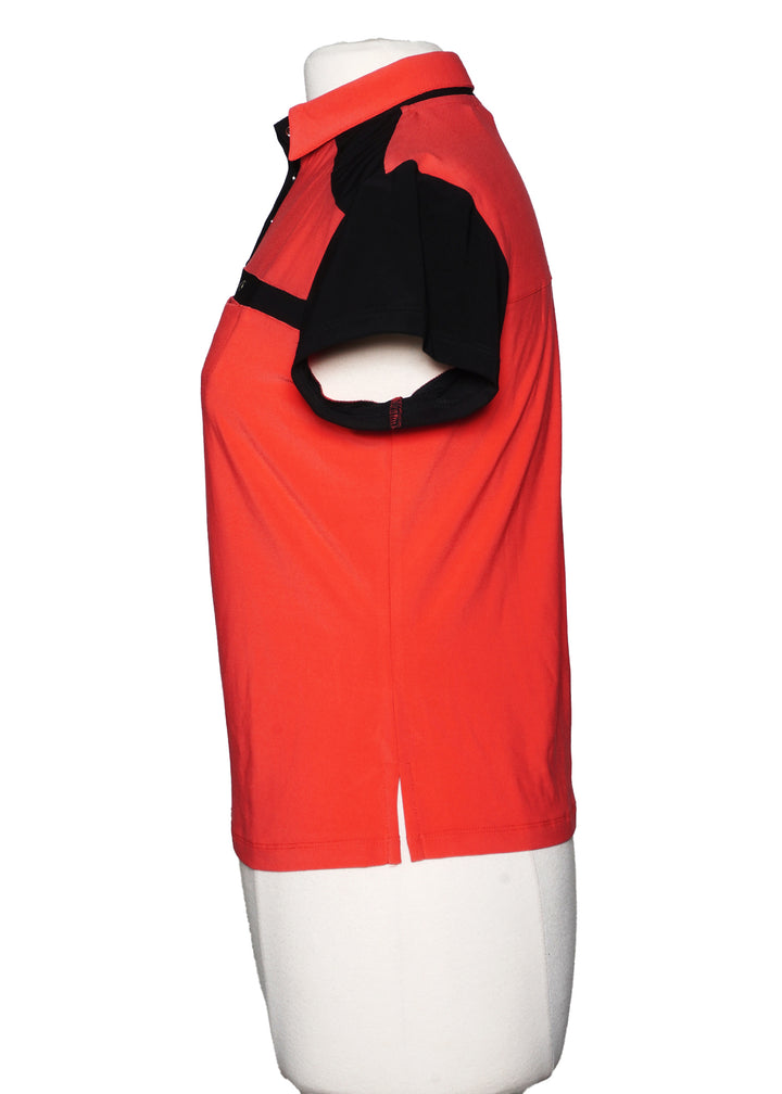 DKNY Golf Short Sleeve Top - Red - Size M - Skorzie