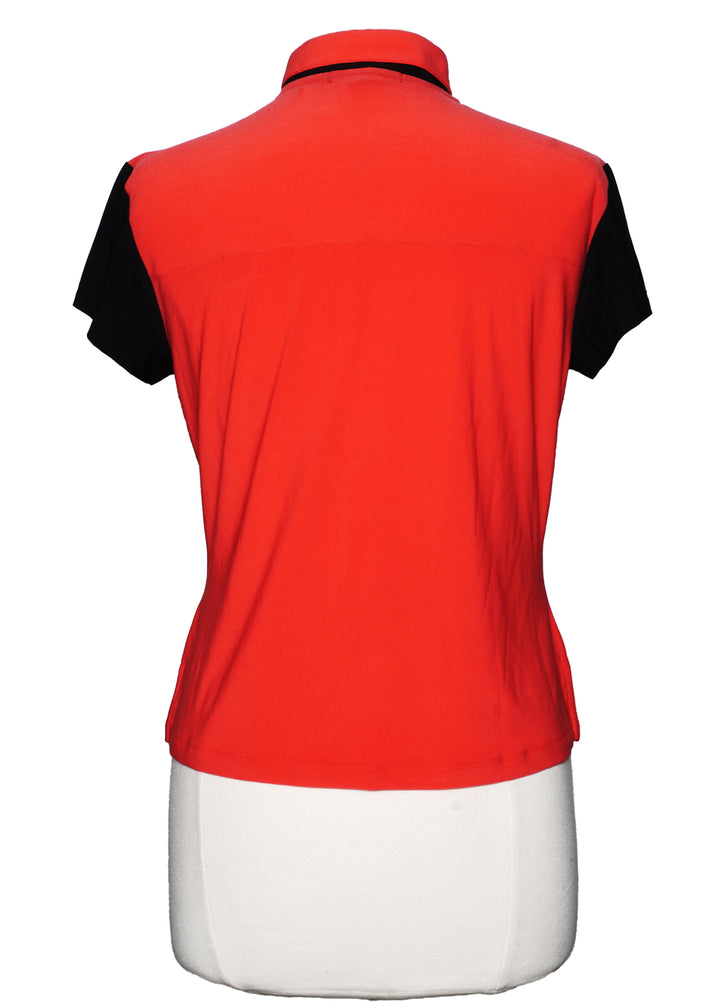 DKNY Golf Short Sleeve Top - Red - Size M - Skorzie