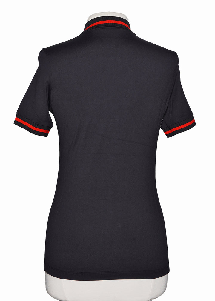 Lohla Sport Short Sleeve Mia Polo - Black - Skorzie