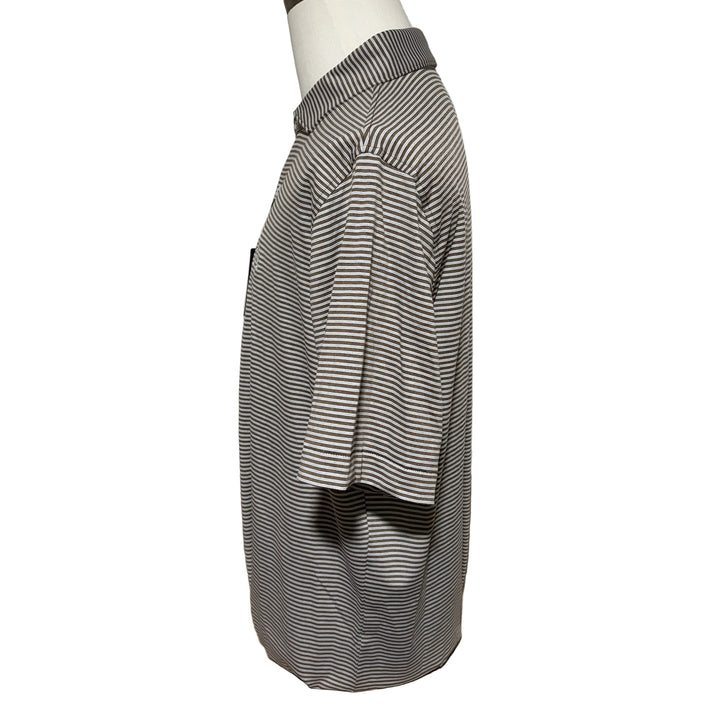 Peter Millar Ambrose Performance Jersey Polo (w/logo) - Walnut - X-Large - Skorzie