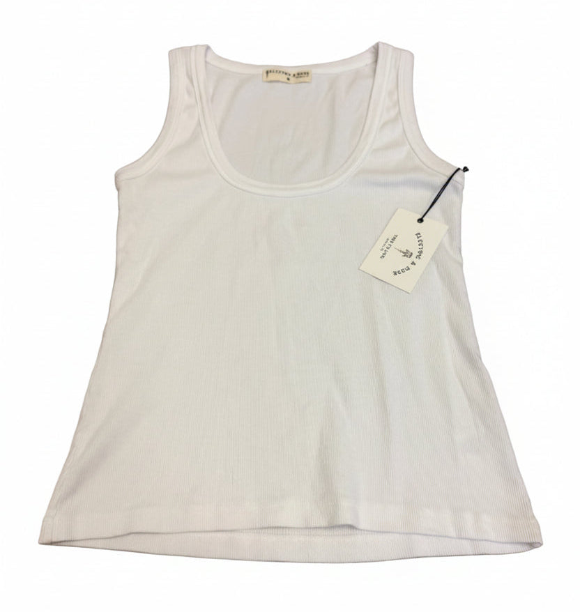 Electric & Rose White Paula Tank - Medium - Skorzie