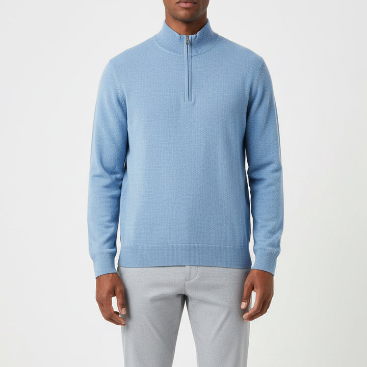 G/FORE Men's Golf Sweater Club Merino Wool 1/4 Zip Willow Size M