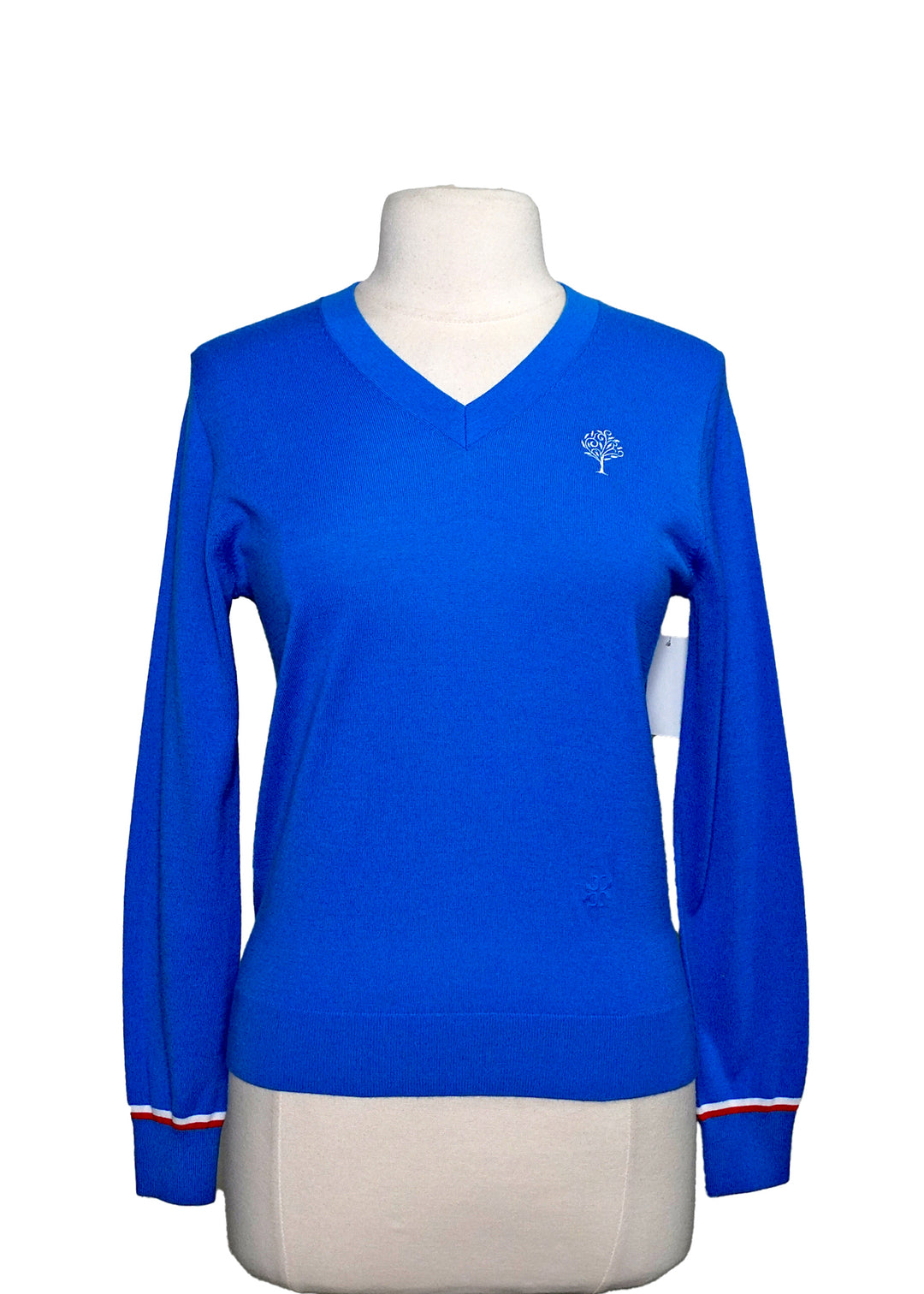 Tory Sport V-Neck Sweater Pullover - Royal - Size X-Small - Skorzie