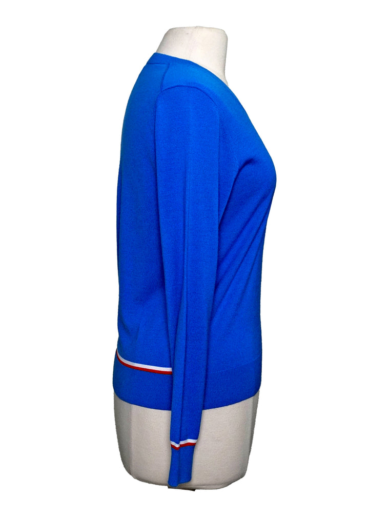 Tory Sport V-Neck Sweater Pullover - Royal - Size X-Small - Skorzie