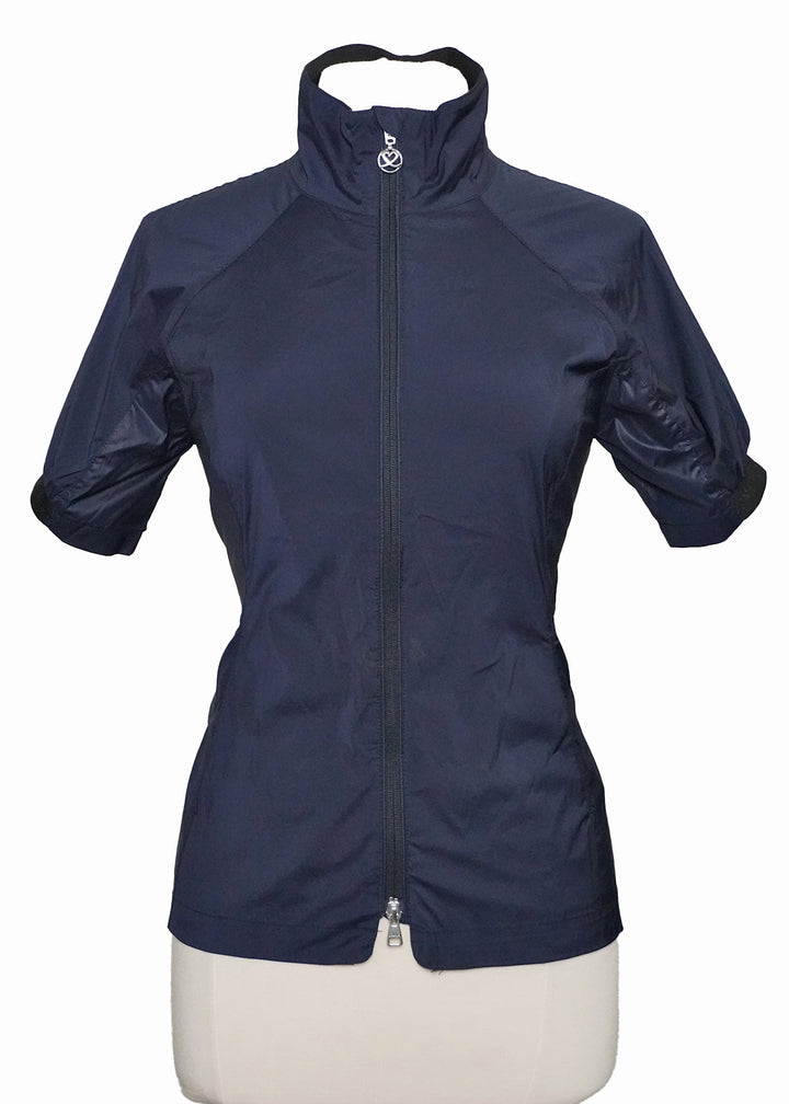 Daily Sports Short Sleeve Wind Jacket - Navy - Size X-Small - Skorzie