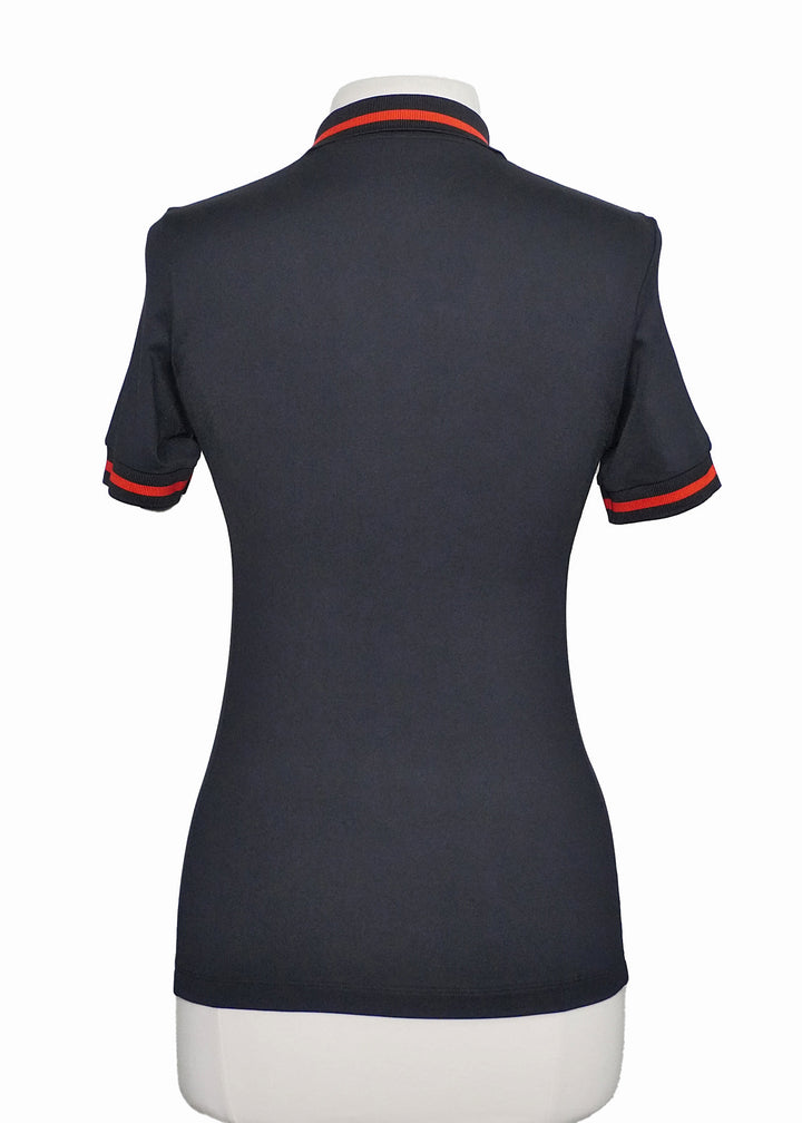 Lohla Sport The Mia Short Sleeve Polo - Black - Size Small - Skorzie