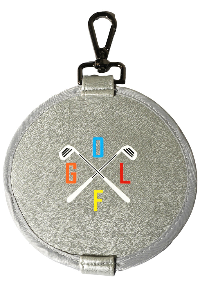 Best Of Golf America Club Magnetic Ball Marker Storage - Silver/Multi - Skorzie