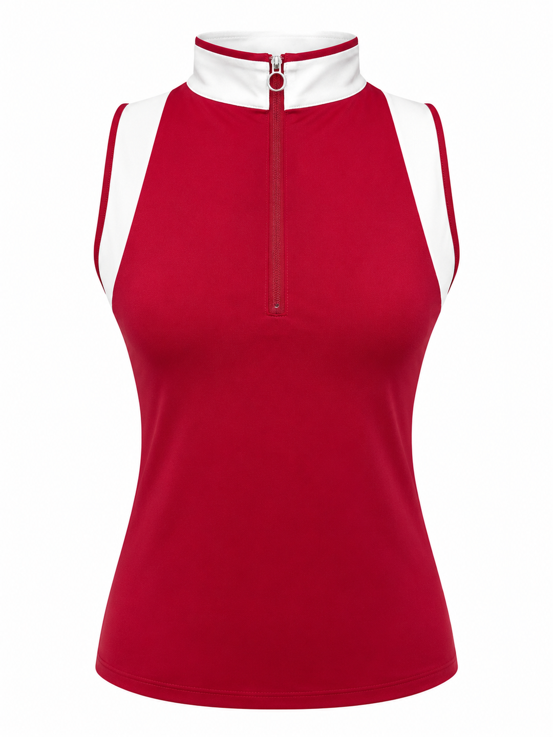 Kinona Knock Down Sleeveless Golf Top - Bordeaux Red