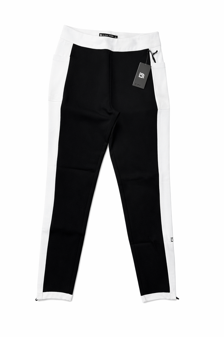 Blanc Noir Women's Racing Legging - Black/Optic White - Skorzie