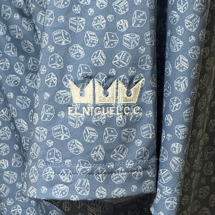 Straight Down High Roller Polo (w/logo) - Blue - Small - Skorzie