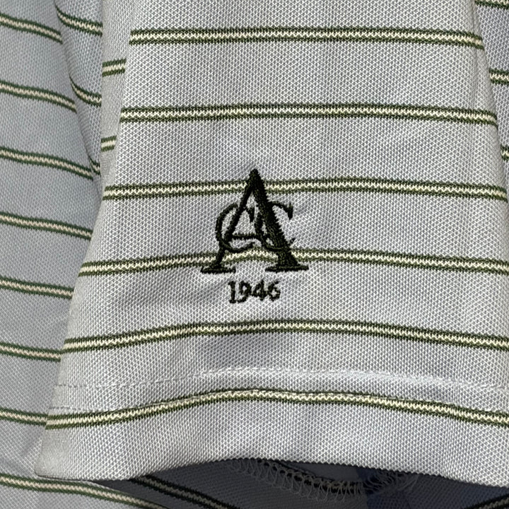 Straight Down Quintero Stripe Polo (w/logo) - Powder - Skorzie