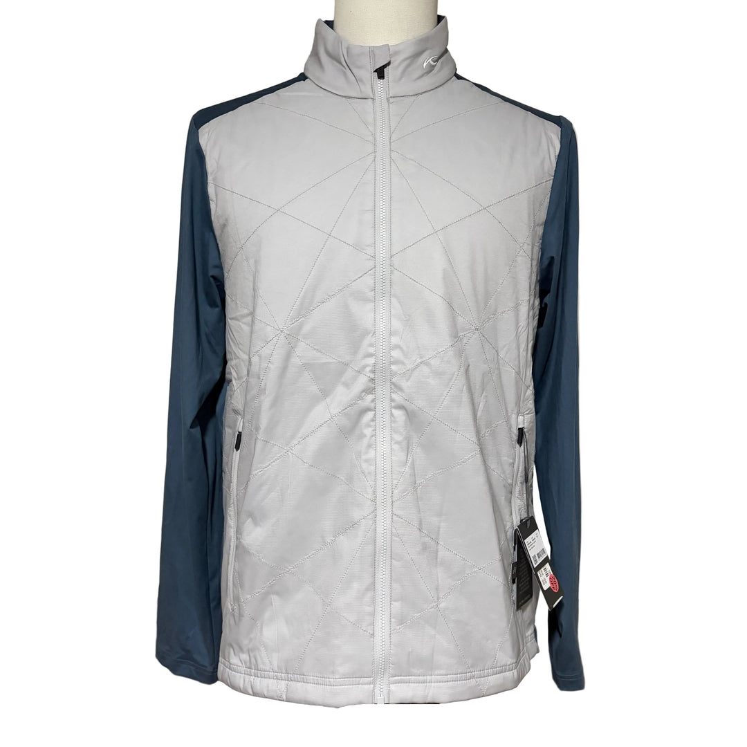 KJUS Men's Retention Jacket (w/logo) - Alloy/Steel Blue - Large - Skorzie