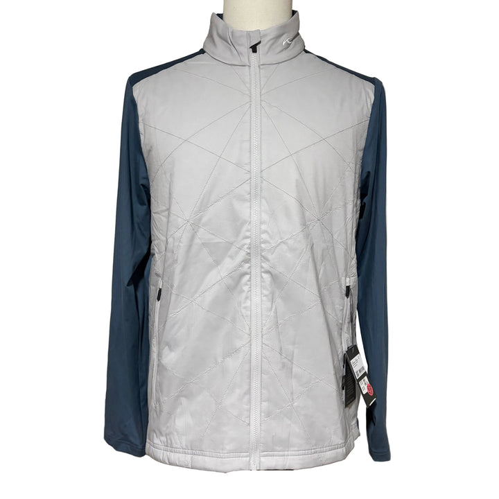 KJUS Men's Retention Jacket (w/logo) - Alloy/Steel Blue - Large - Skorzie