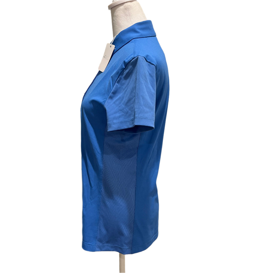 Greg Norman Pearl Studded Polo - Aegean Blue - Medium - Skorzie