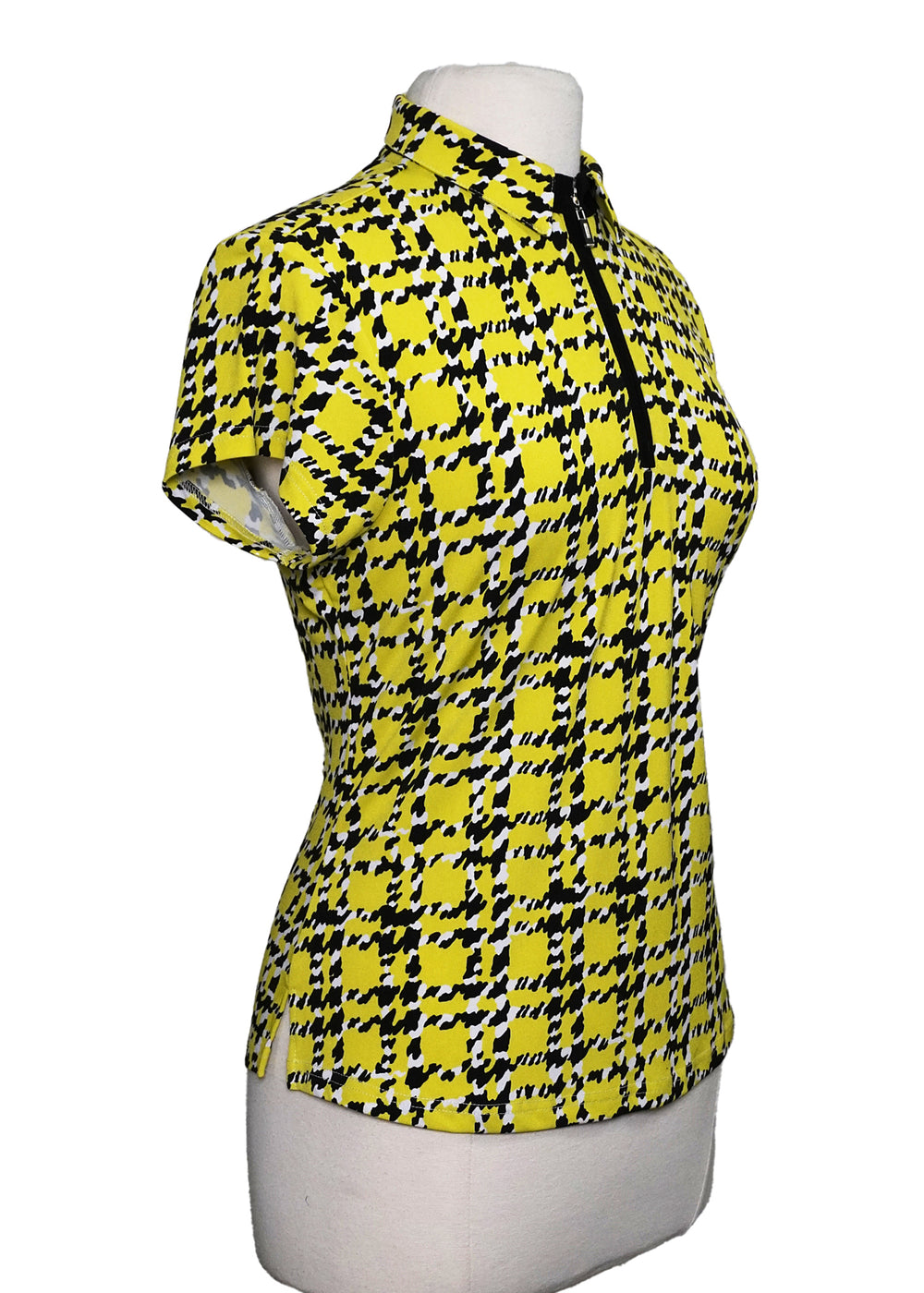 DKNY Golf Short Sleeve Top - Yellow - Size Medium - Skorzie