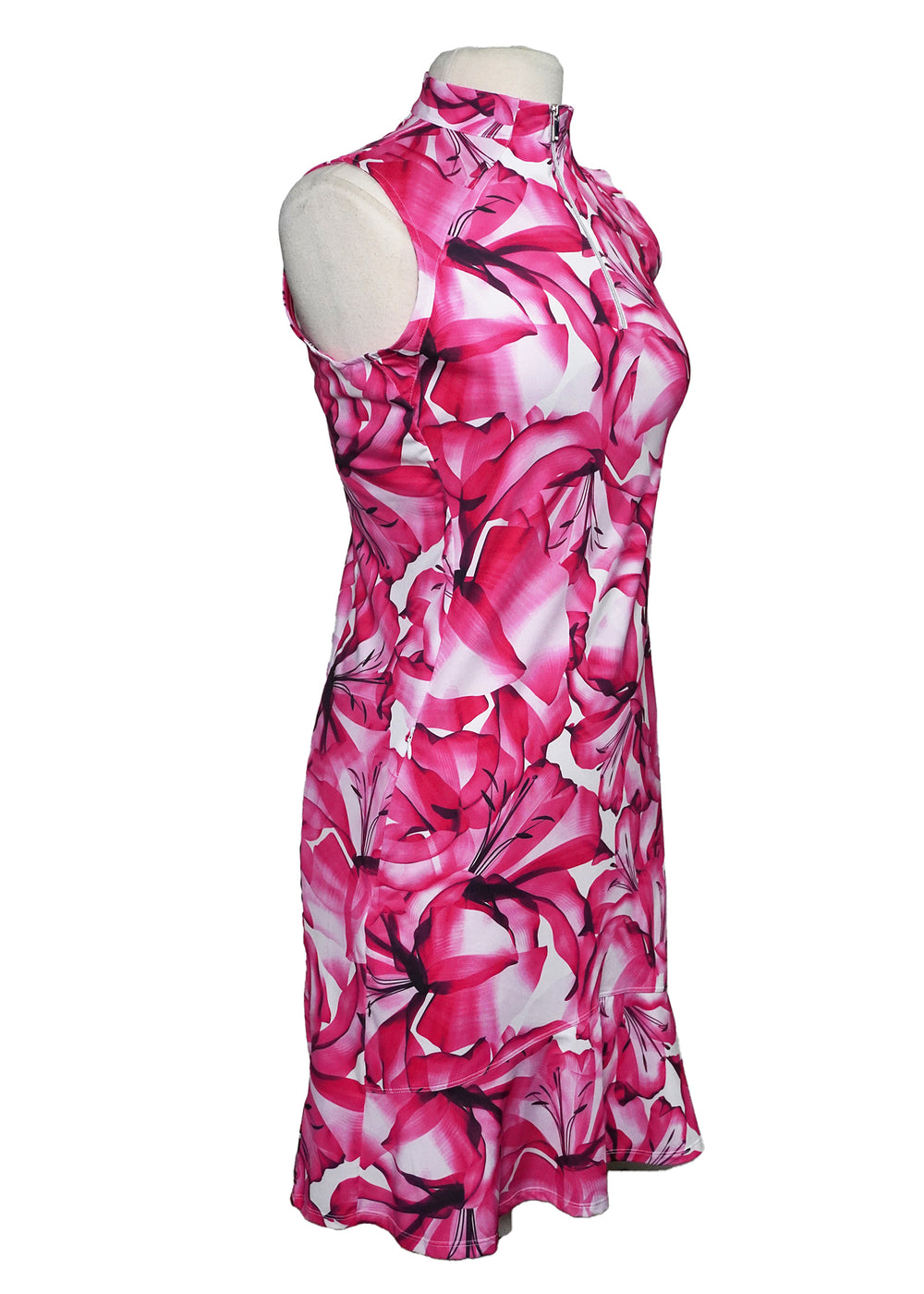 Tail Sleeveless Golf Dress - Pink -  Size Large - Skorzie