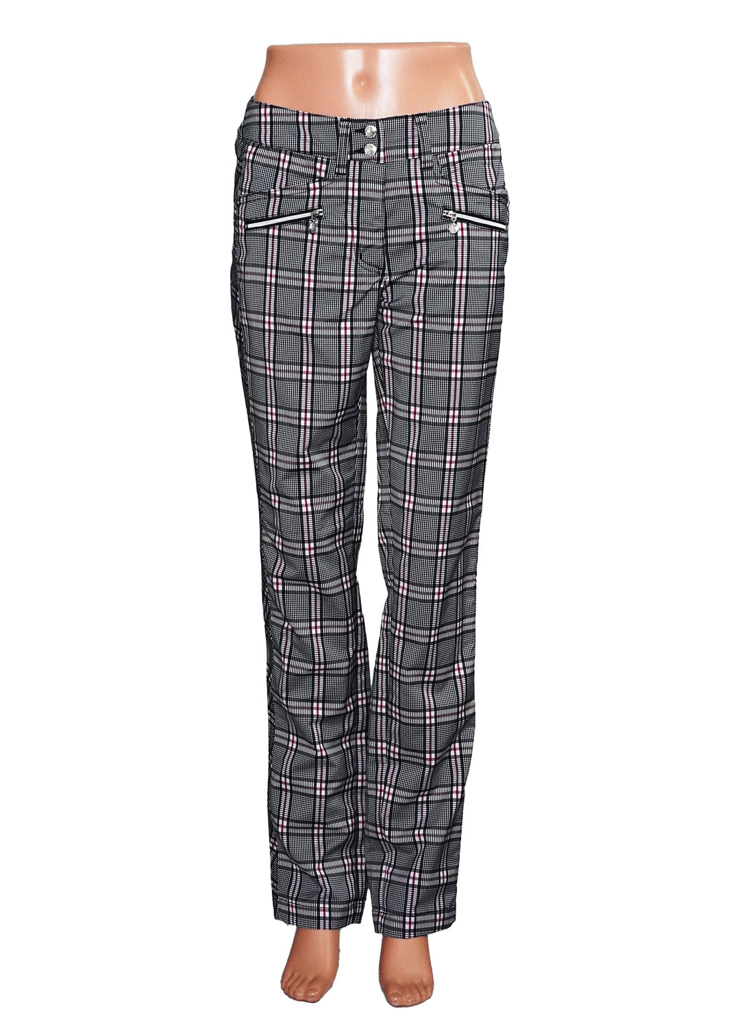 Daily Sports  Golf Pants - Classic Black Plaid - Size 2 - Skorzie