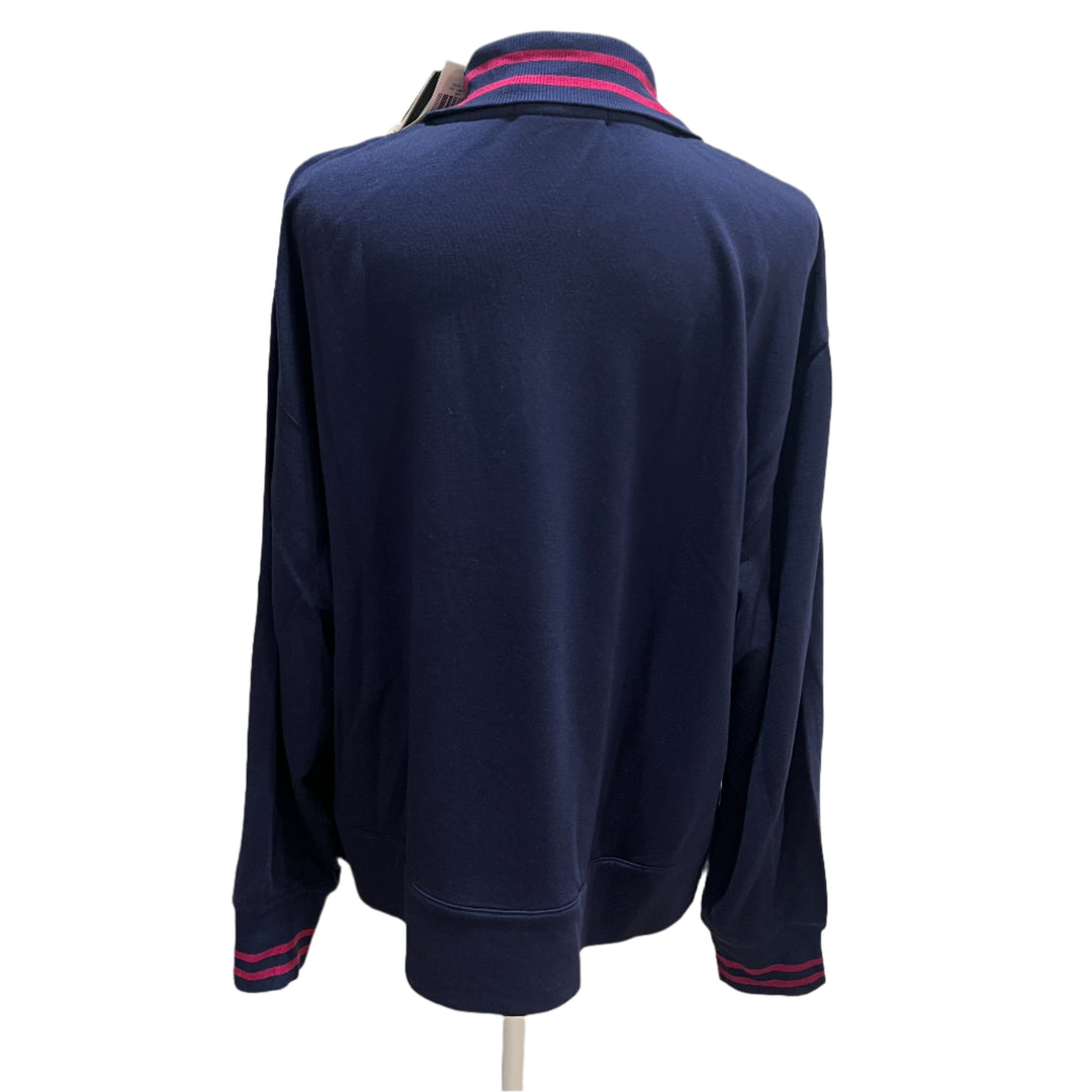 RLX French Terry Quarter Zip (w/ logo) - Navy - Skorzie