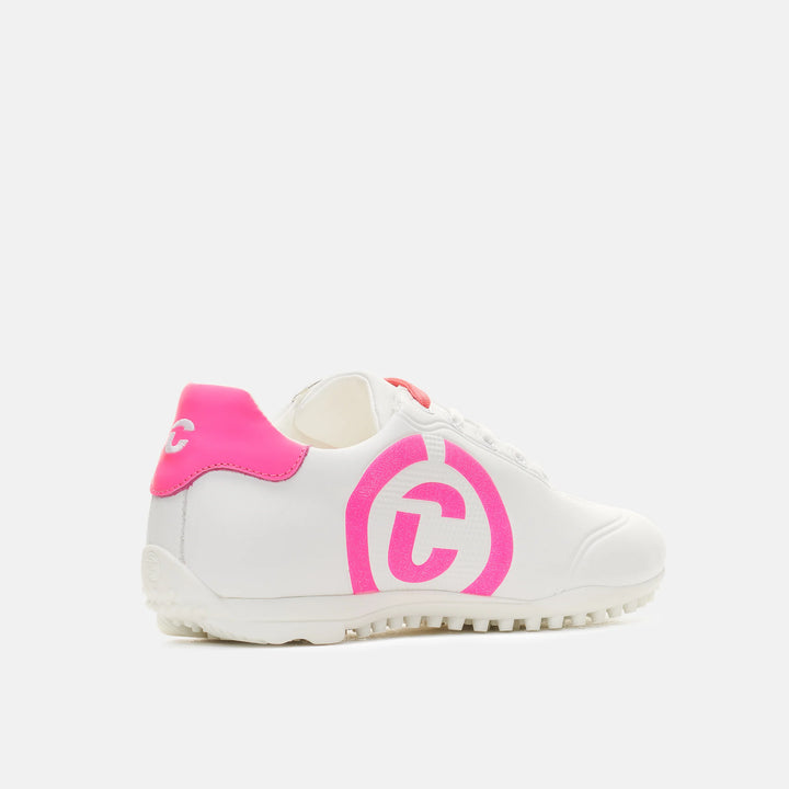 Duca Del Cosma Queenscup Women's Golf Shoes - White/Pink - Skorzie
