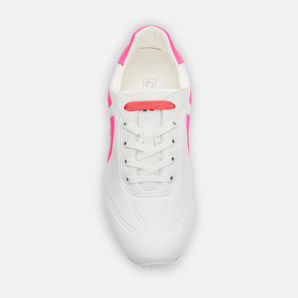 Duca Del Cosma Queenscup Women's Golf Shoes - White/Pink - Skorzie