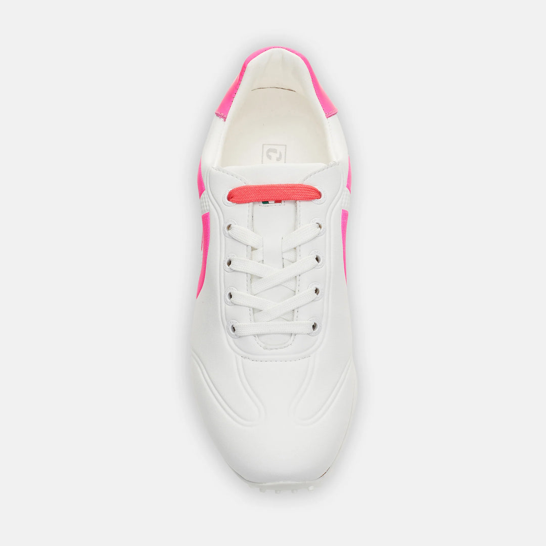 Duca Del Cosma Queenscup Women's Golf Shoes - White/Pink - Skorzie